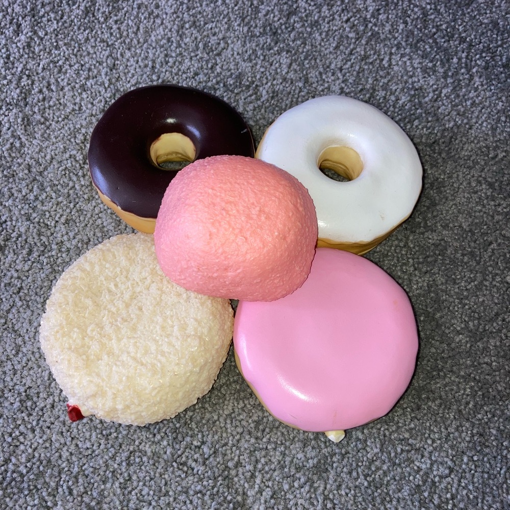 Vintage 1987 Lot of Dunkin Donuts Doughnuts Play Food Fisher Price